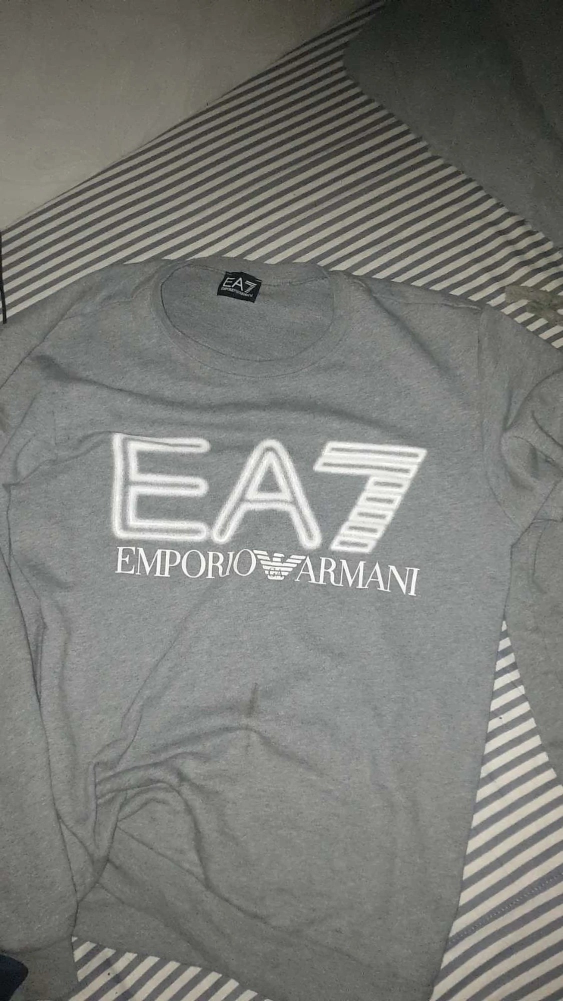 Grå sweatshirt EA7 Emporio Armani