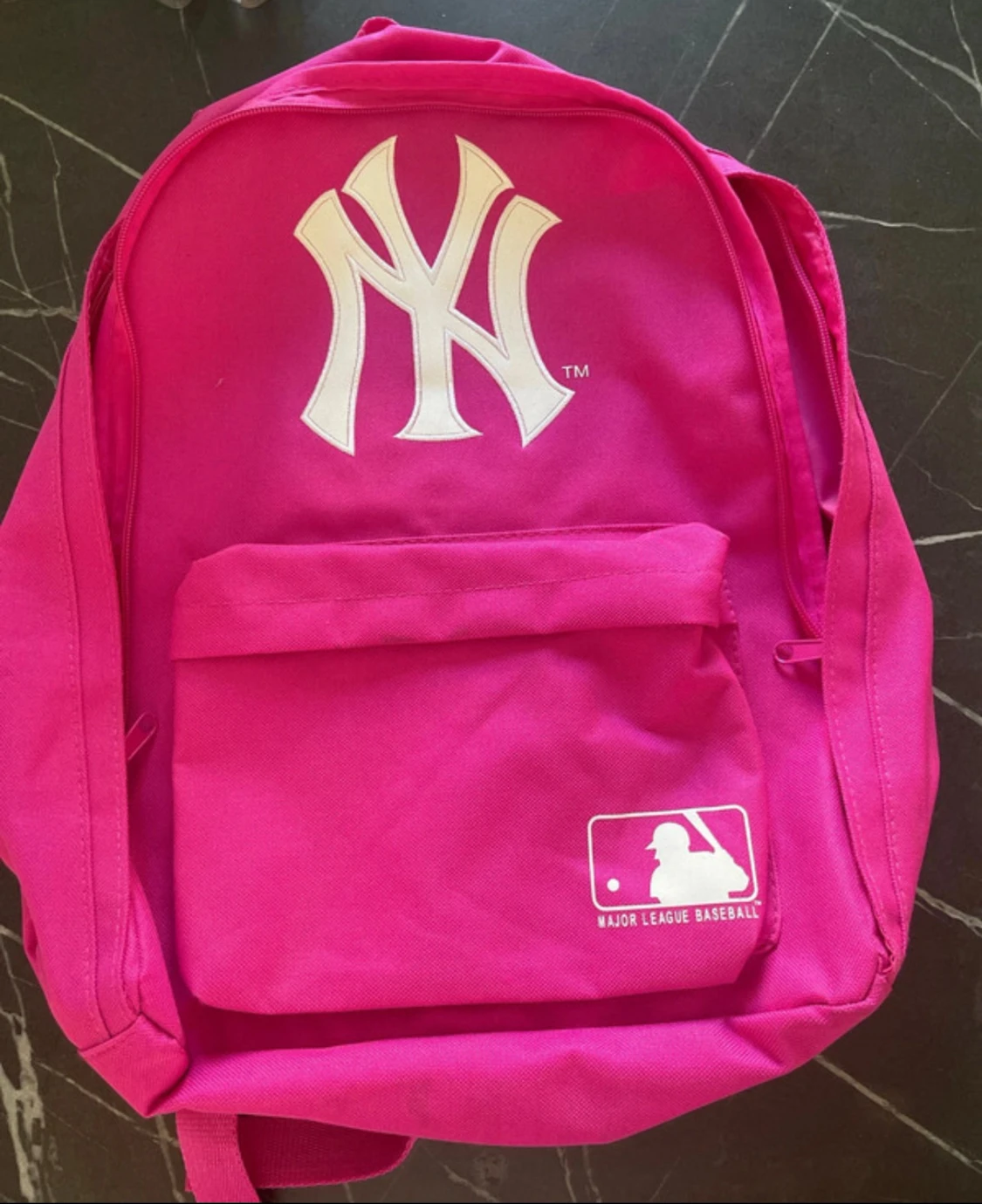 Rosa New York Yankees ryggsäck