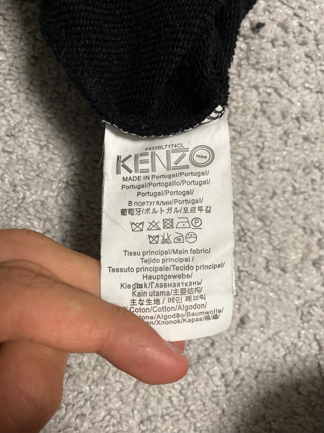 Svart Kenzo sweatshirt med tiger - 1