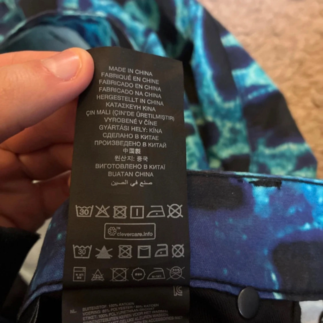 G-Star RAW 5622 blåmönstrade byxor - 4