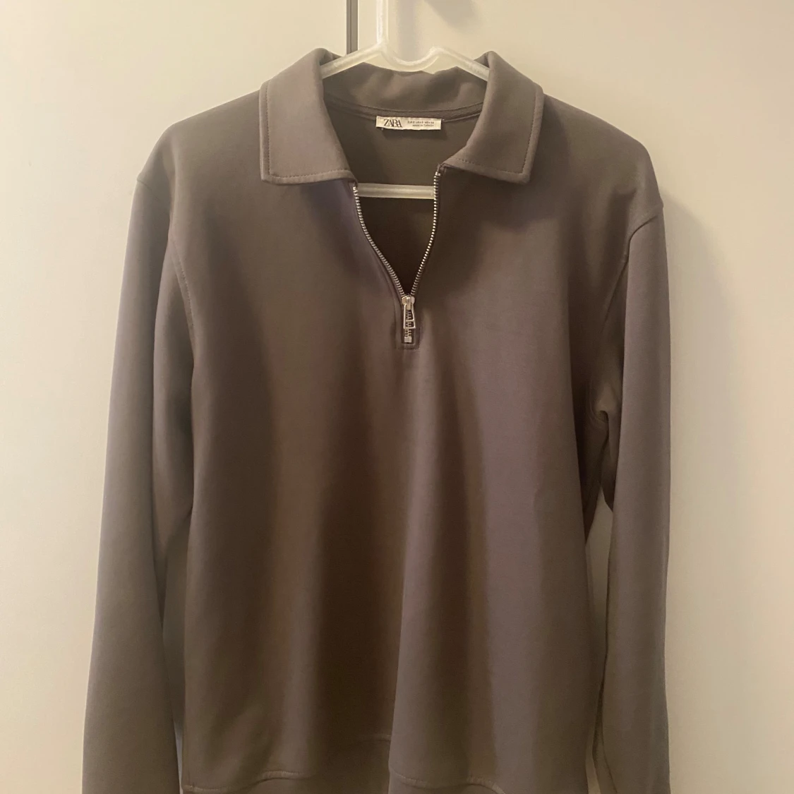 Brun half zip tröja från Zara - 1