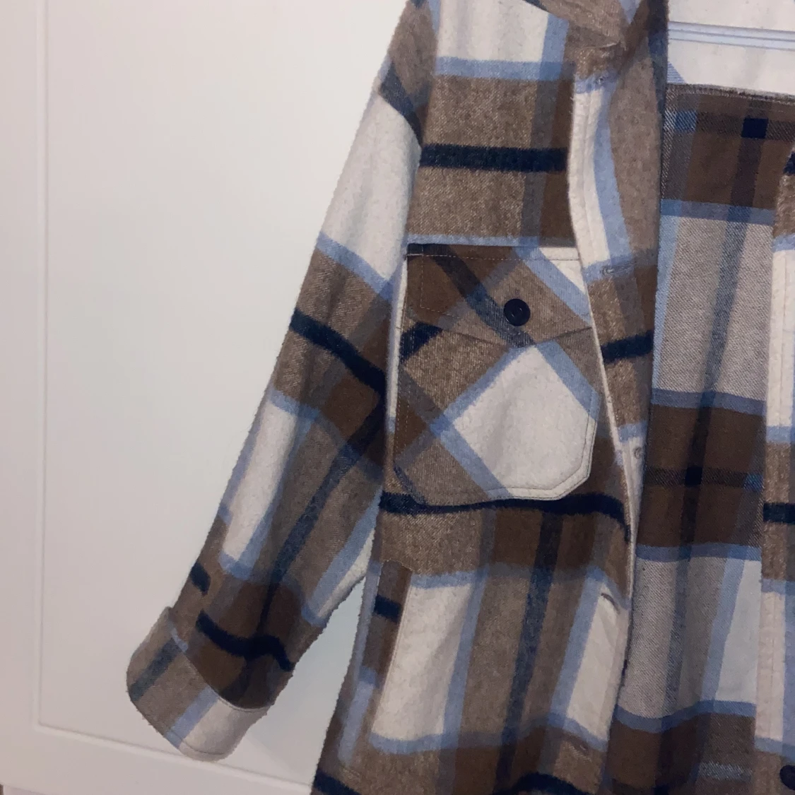 Rutig overshirt höst jacka från ZARA XS - 3