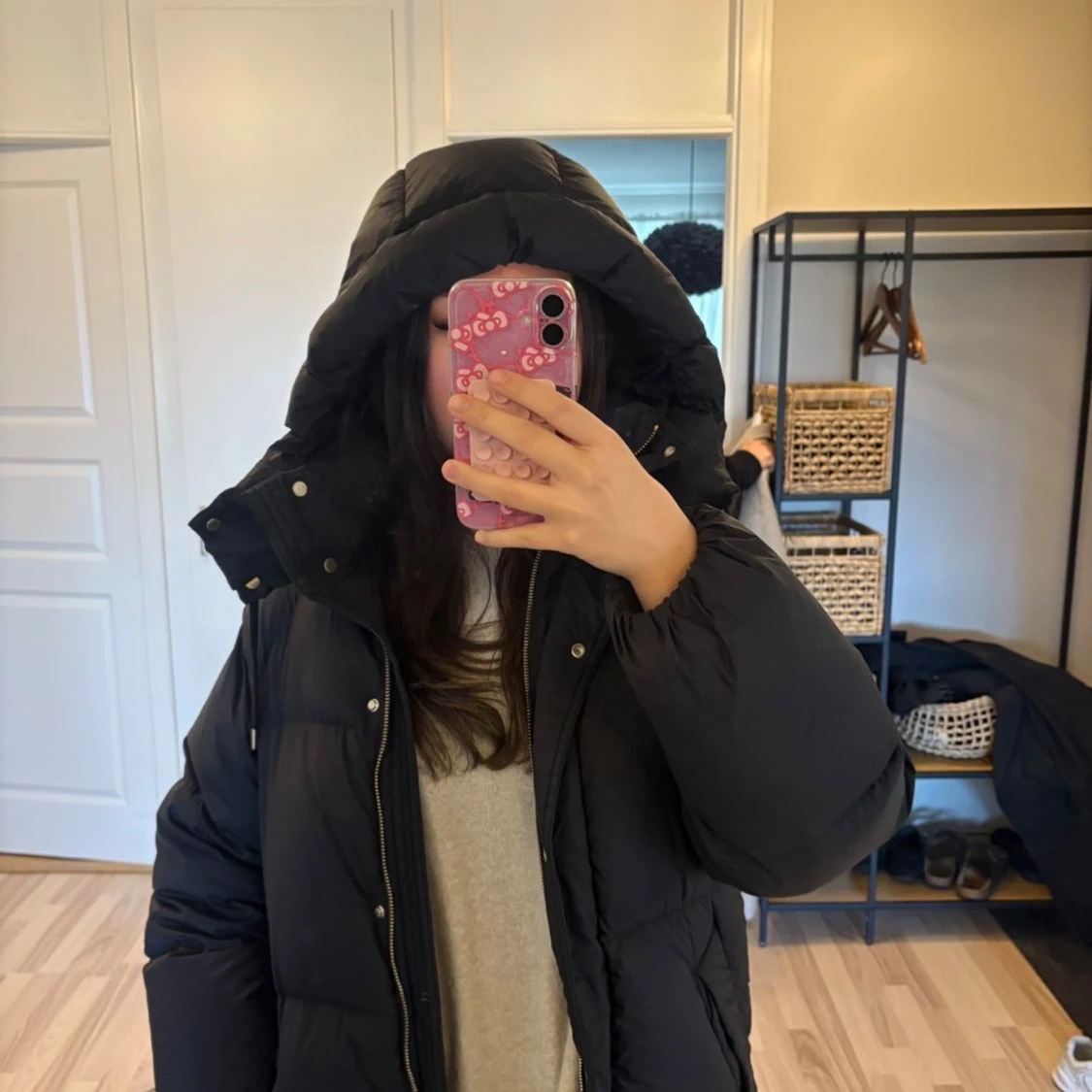 Svart pufferjacka från GANT