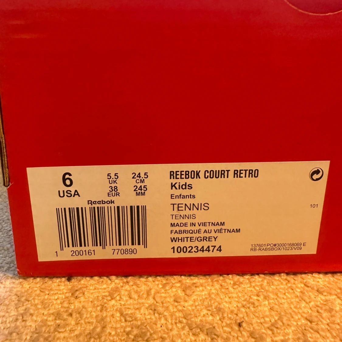 Reebok Court Retro vita sneakers storlek 38 - 2