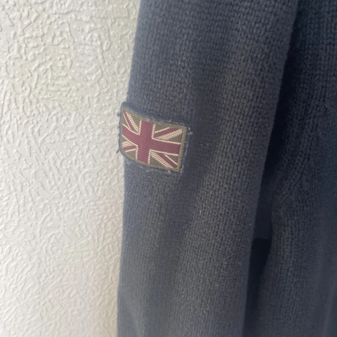 Mörkblå stickad tröja Morris L - 2