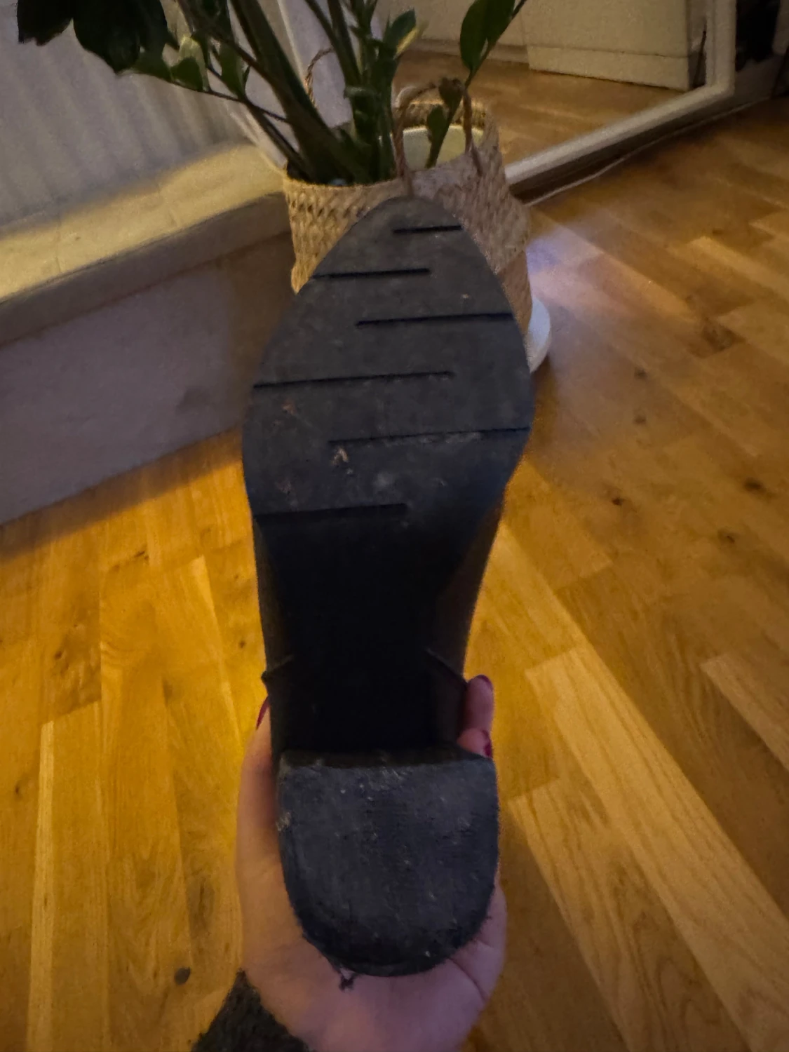 Svarta höga stövlar med klack - 5