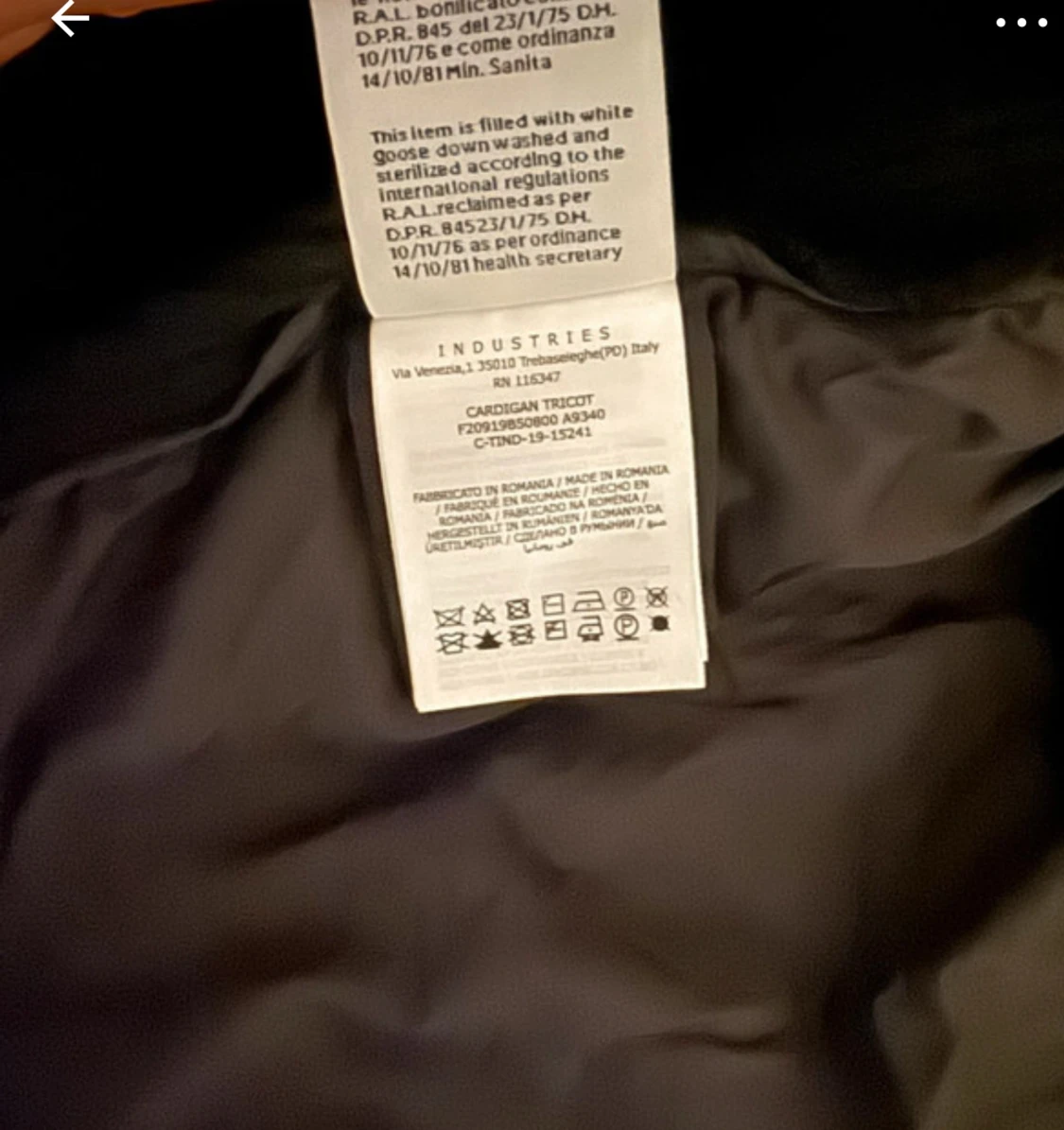 Svart Moncler dunjacka med huva - 5