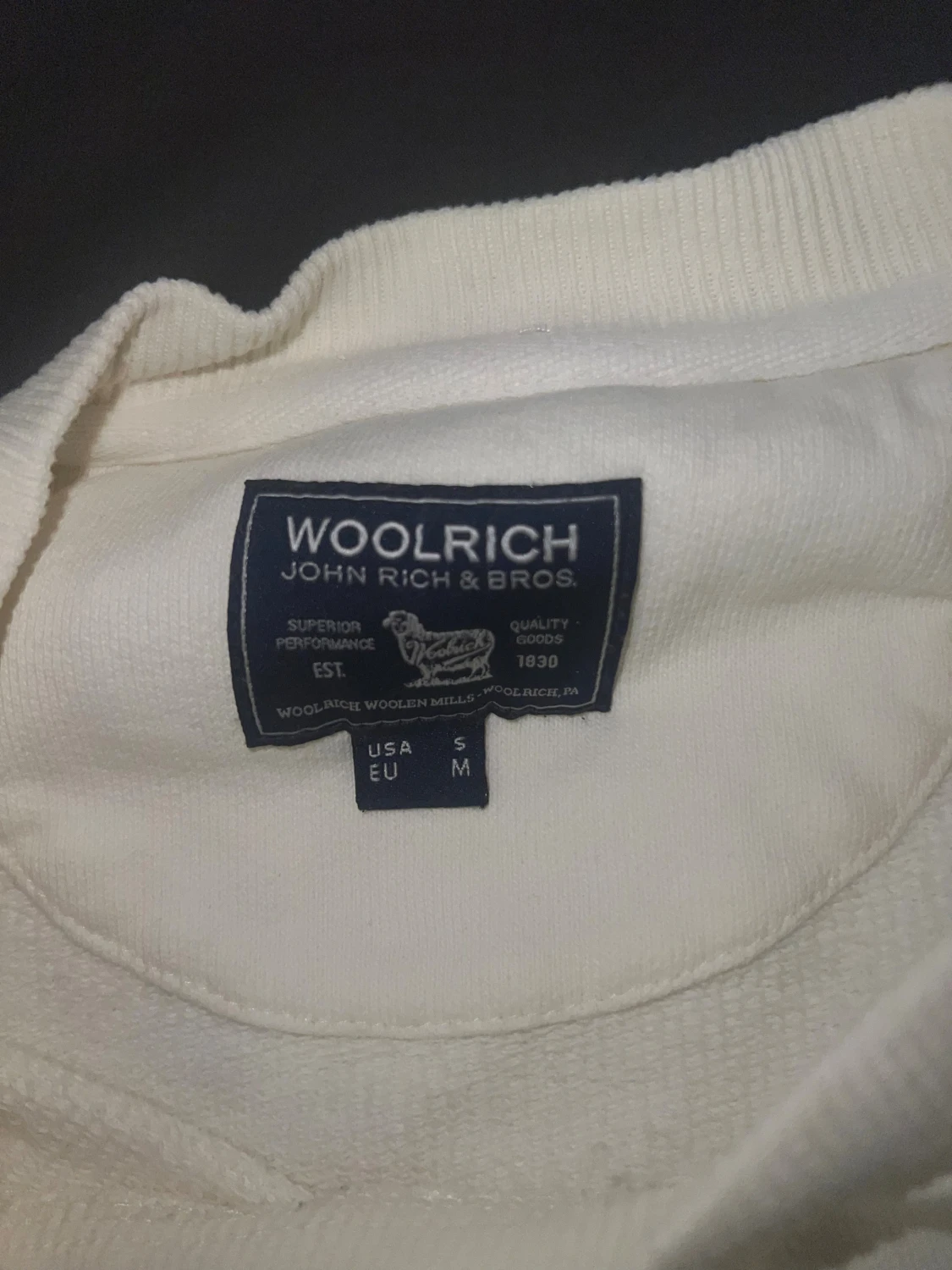 Vit sweatshirt från Woolrich - 2