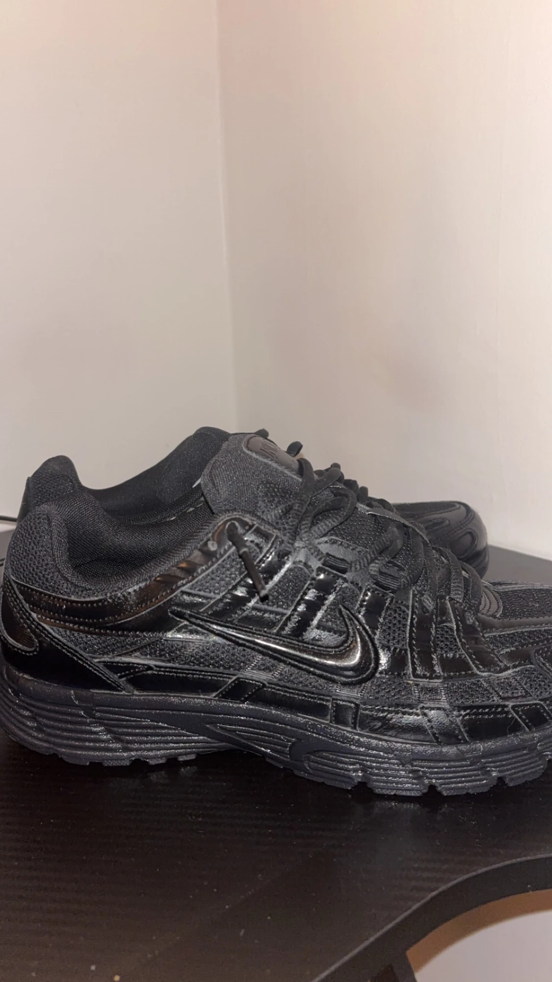 Nike svart sneakers mesh och skinn - 4