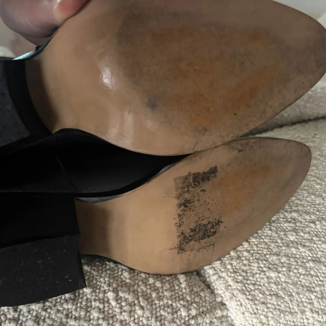 Sofie Schnoor svarta höga boots i skinn - 2