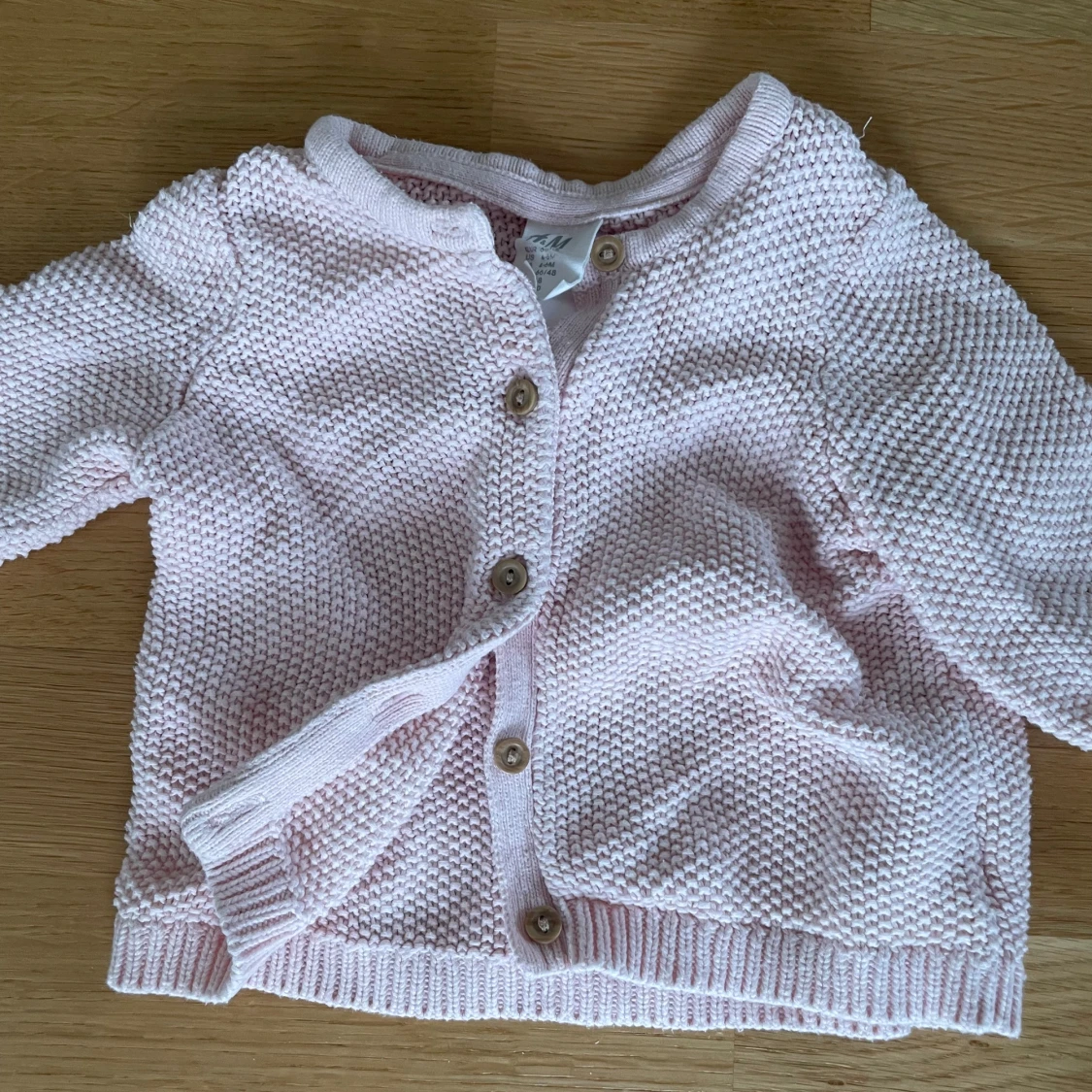 Ljusrosa stickad kofta från H&M - 2