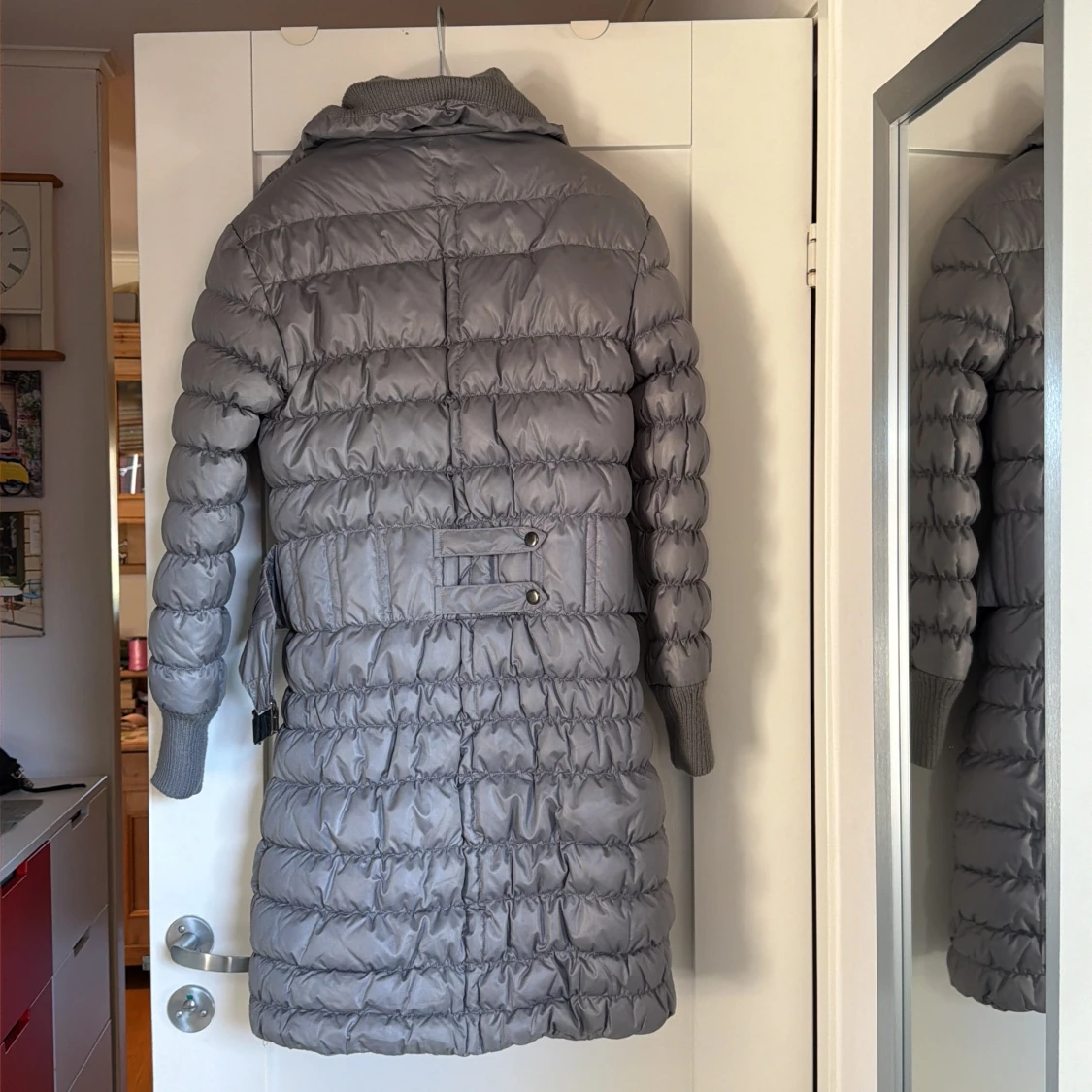 Grå lång pufferjacka Ilse Jacobsen - 1