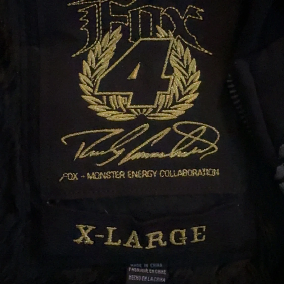 Monster x Fox svart hoodie XL - 3