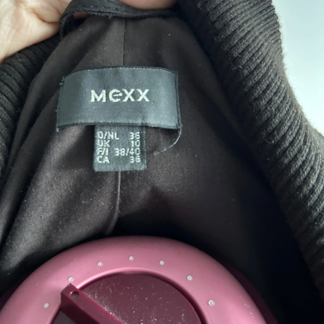 Mörkbrun skinnjacka från Mexx, stl 36 - 2