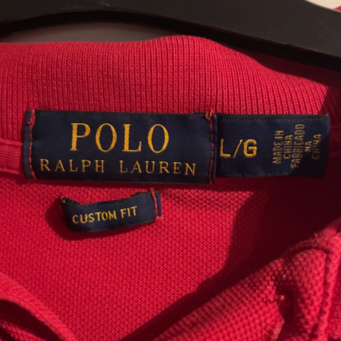 Röd pikétröja från Ralph Lauren - 91