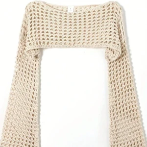 Beige stickad bolerotopp - Aldrig använd 