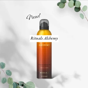 Ny! Foaming Shower Gel från Rituals - Lyxig duschgel från The Alchemy Collection med doft av amber och myrra. Flaskan är i en elegant gradient av guld och brons, vilket ger en exklusiv känsla. Perfekt för en avkopplande duschupplevelse. 200ml