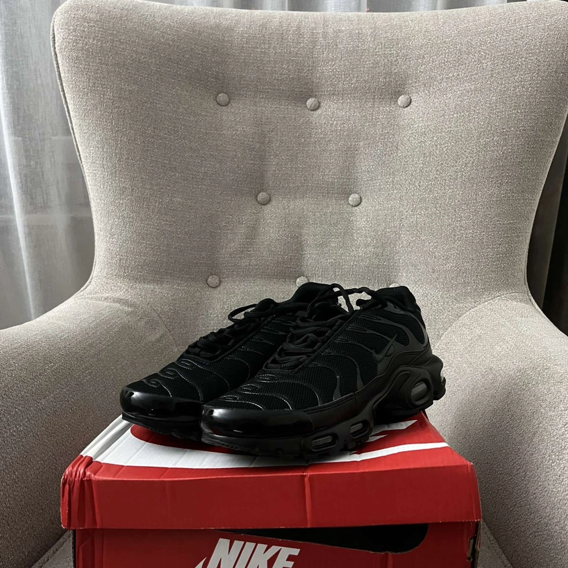 Svarta Nike sneakers