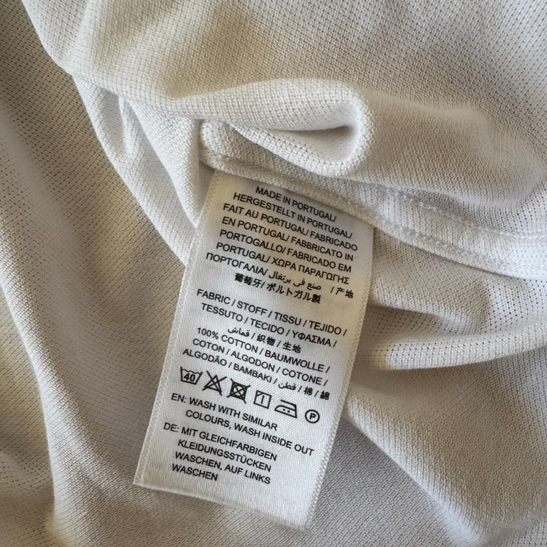 Gant vit långärmad piké / skjorta  - 92