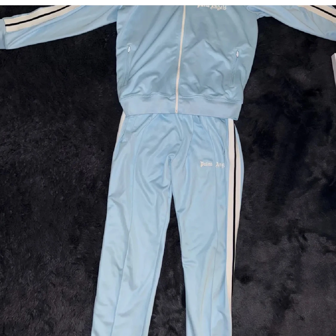 Ljusblå träningsjacka från Palm Angels