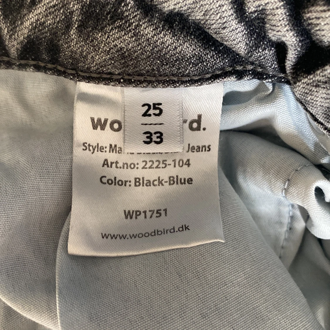 Tvåfärgade straight jeans  - 92