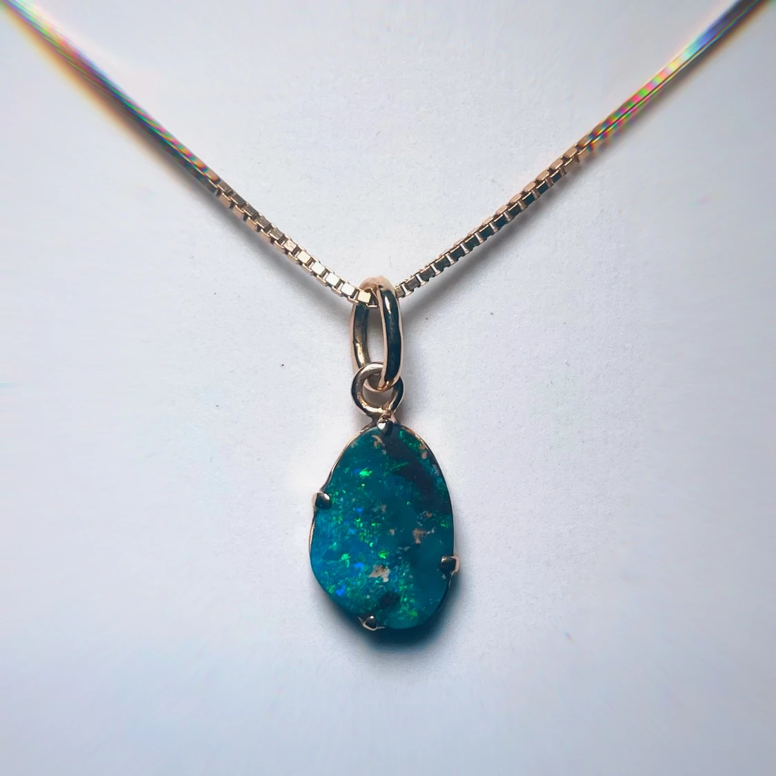 Opel guld halsband - 90