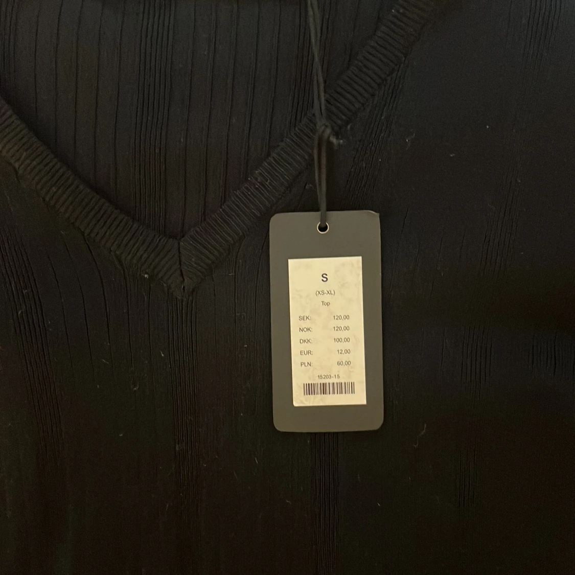 Svart långärmad topp - 3