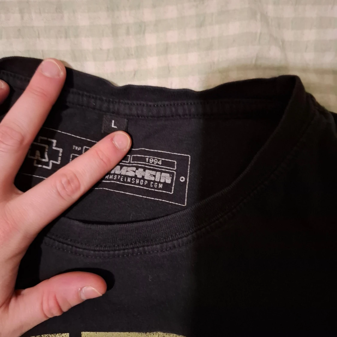 Svart Rammstein t-shirt med tryck - 4