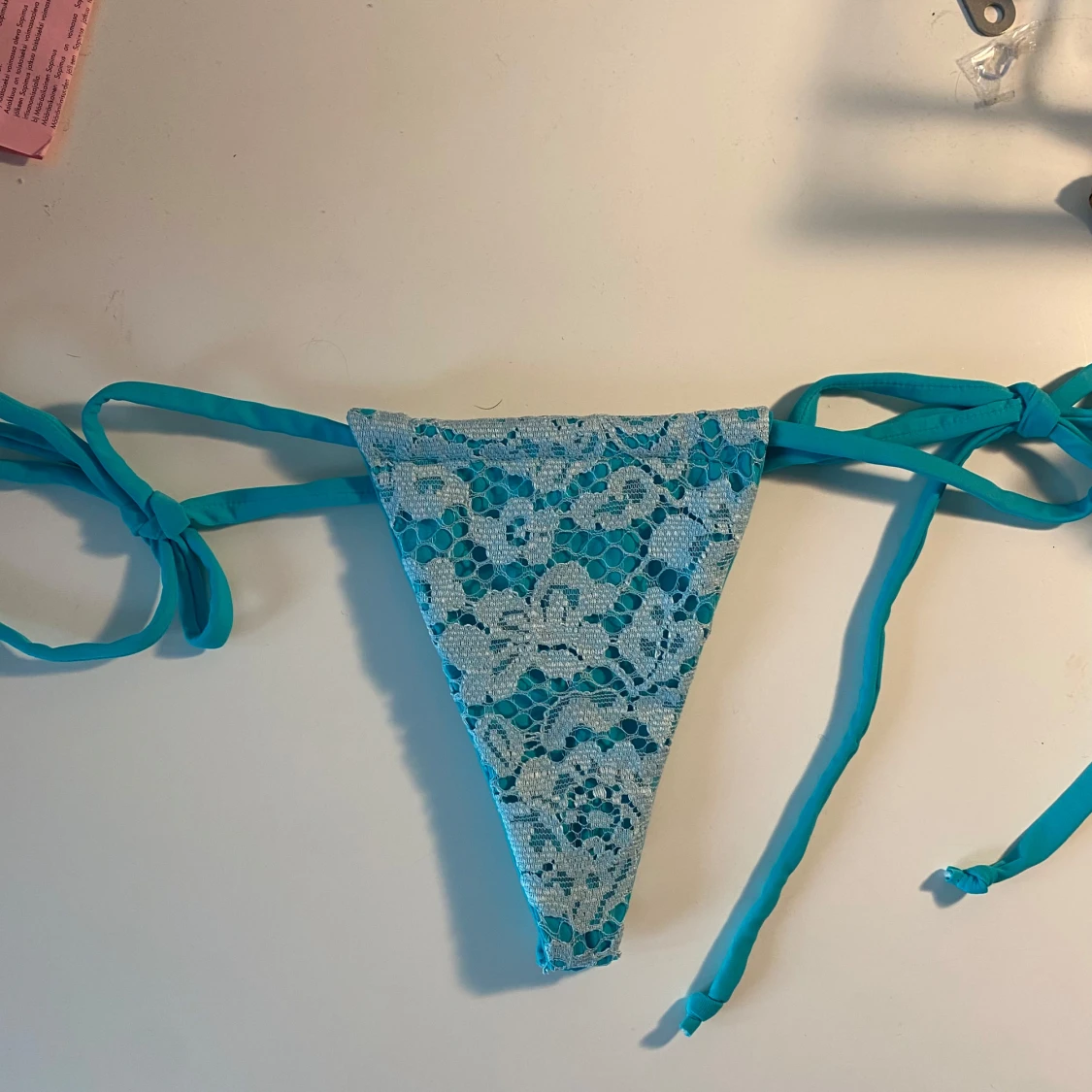 Hand made turquoise bikini - 2