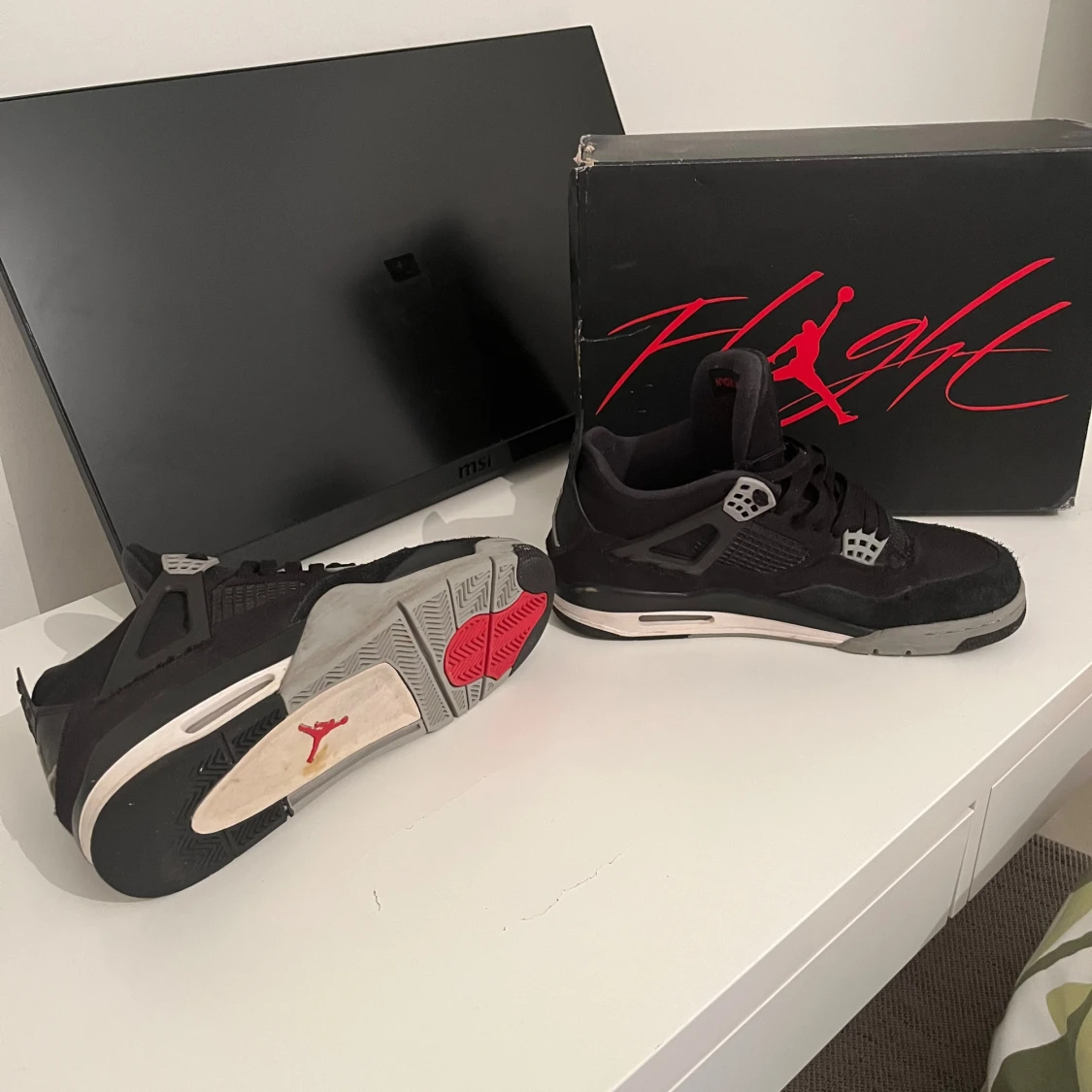 Jordan 4 black canvas - 1