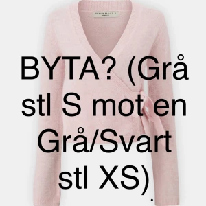 Någon som vill byta en grå stl S mot en grå eller svart stl XS? - Hej! Byter min grå”nya” tröja i stl S ifrån Gina mot en likadan fast i grå eller svart i stl XS, byter då den är för stor i storleken💗