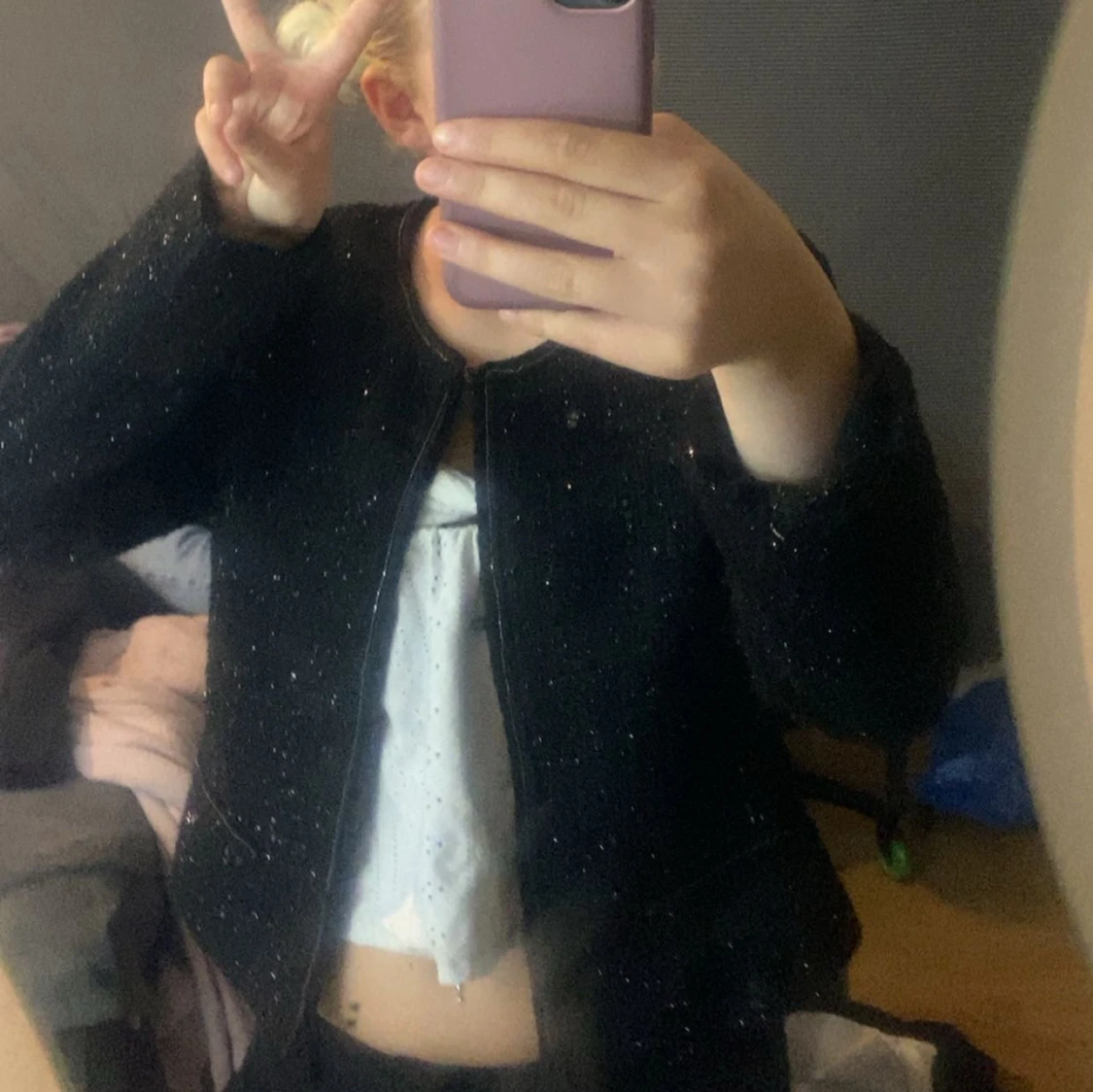 Så fin glittrig  kofta!!