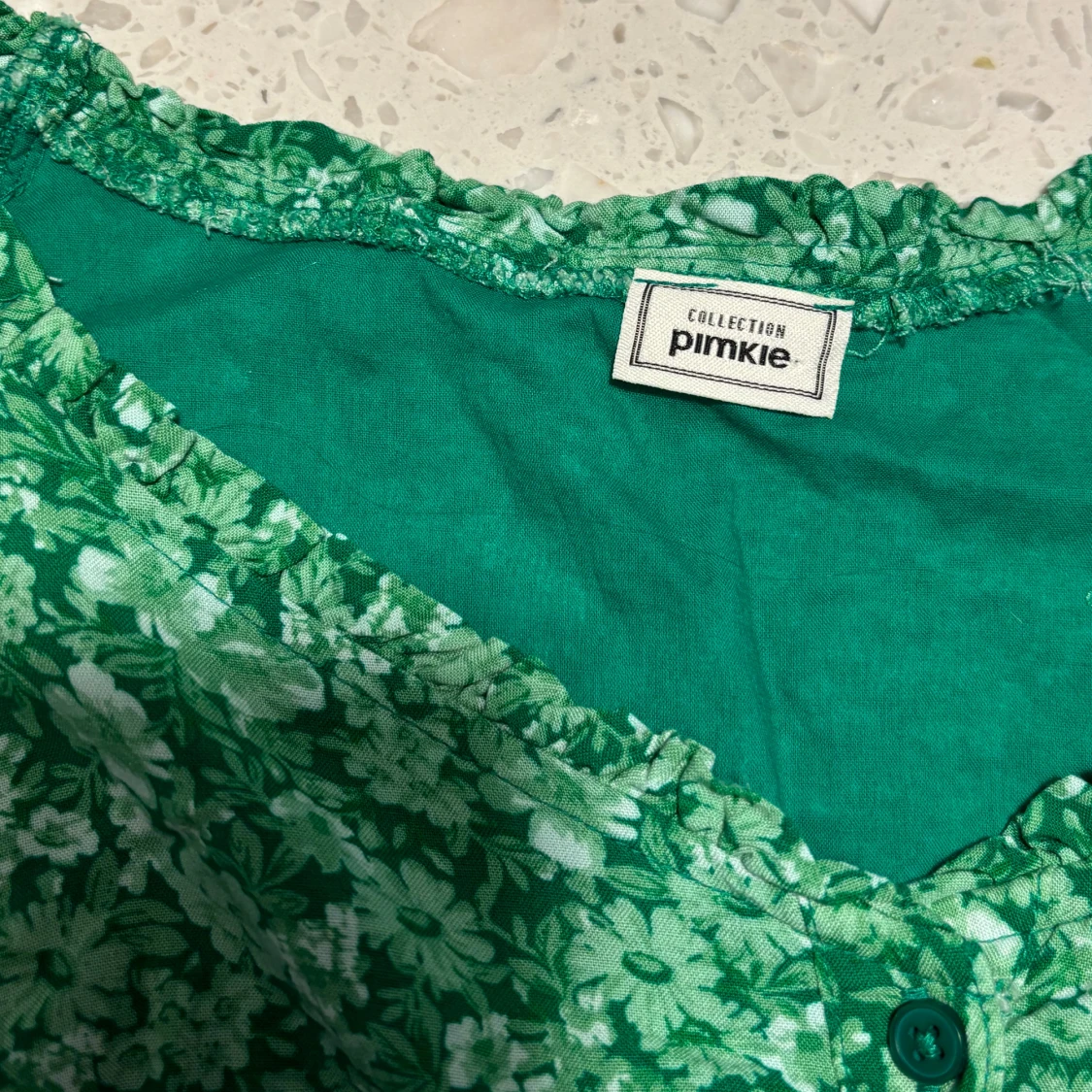 Grön blommig klänning från Pimkie - 91