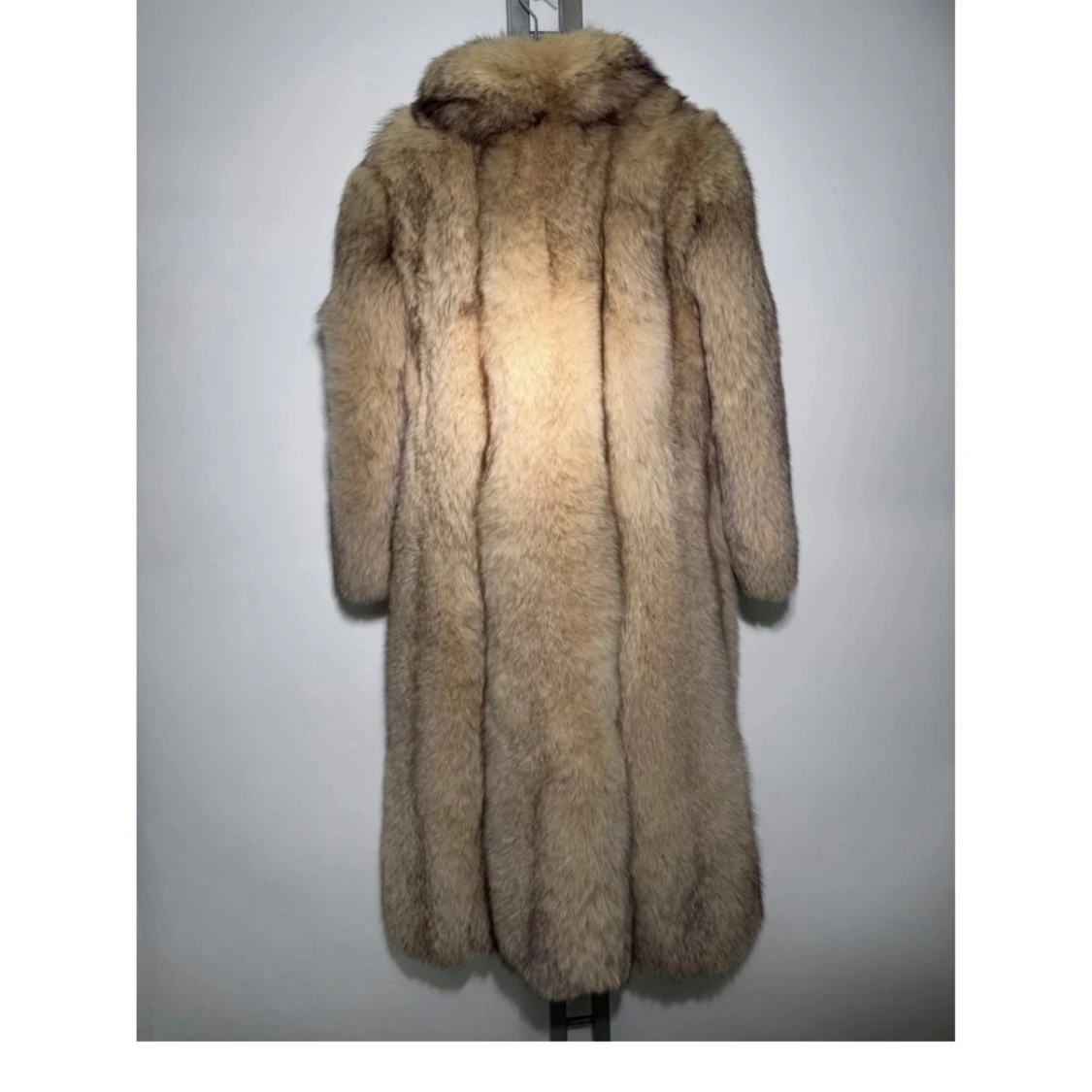 Beige pälsjacka - 90