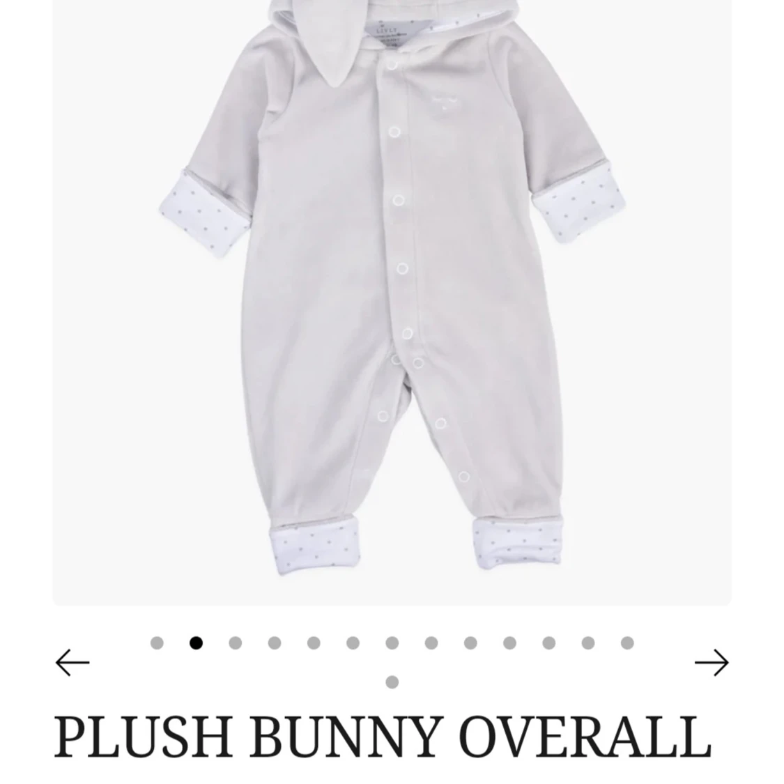 Baby Lively Plush Bunny Overall  - 92