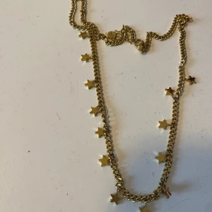 Edblad  halsband - Postar i Edbladsask! Elegant halsband med små stjärnor längs kedjan. Perfekt för att lägga till en gnistrande touch till din outfit. Halsbandet har en justerbar kedja för att passa olika längder. Använt under två tillfällen. Nypris 499:-
