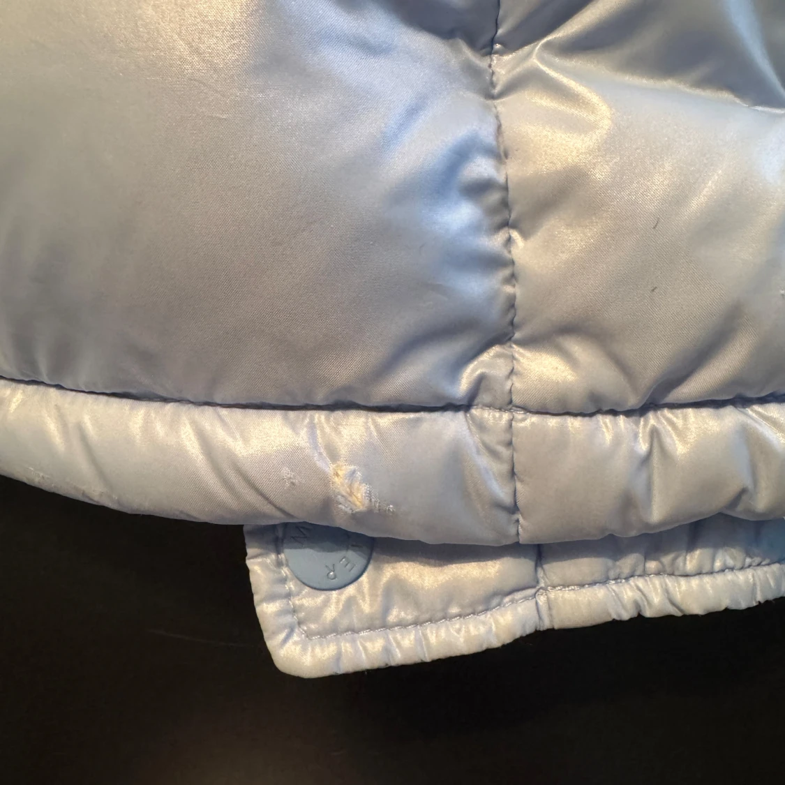 Ljusblå pufferjacka från Moncler - 91