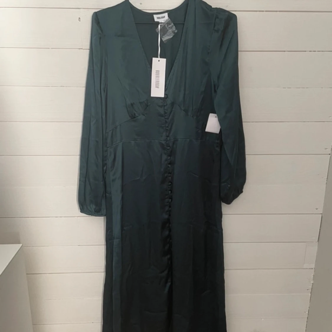 Grön sidenklänning💚