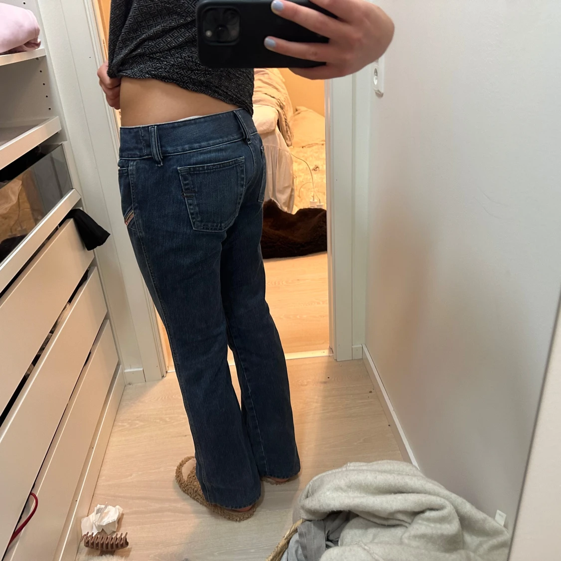 Lågmidjade jeans - 90