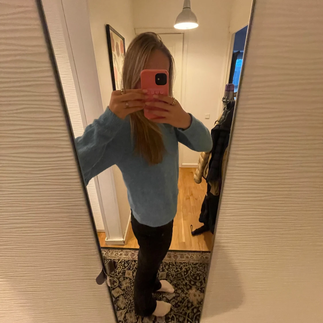 Blå tjocktröja🩵 - 91