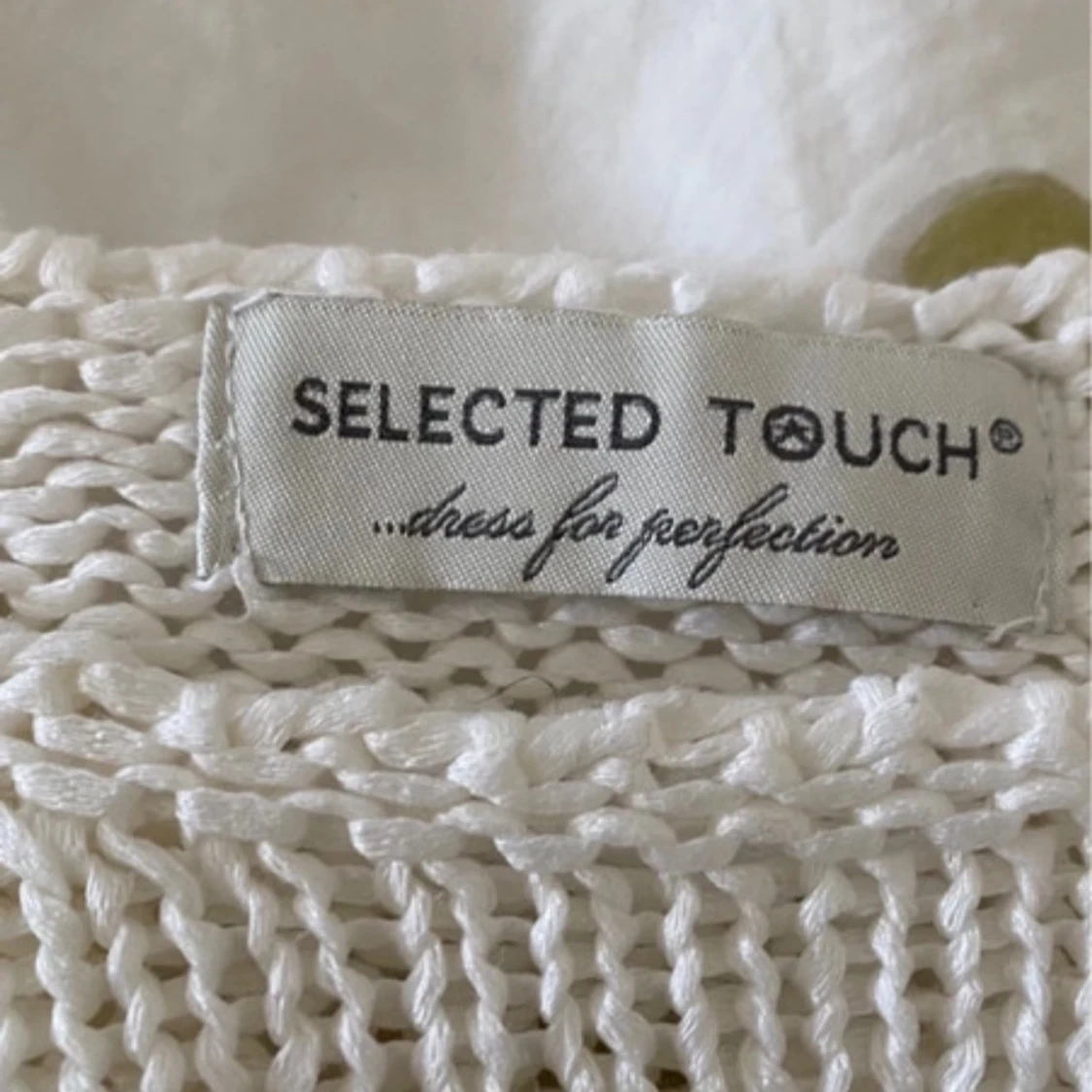 Vit stickad tröja med stjärna från Selected Touch - 2