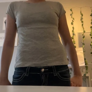 Grå t-shirt från Polo Ralph Lauren - Säljer en enkel och stilren grå t-shirt med korta ärmar. 