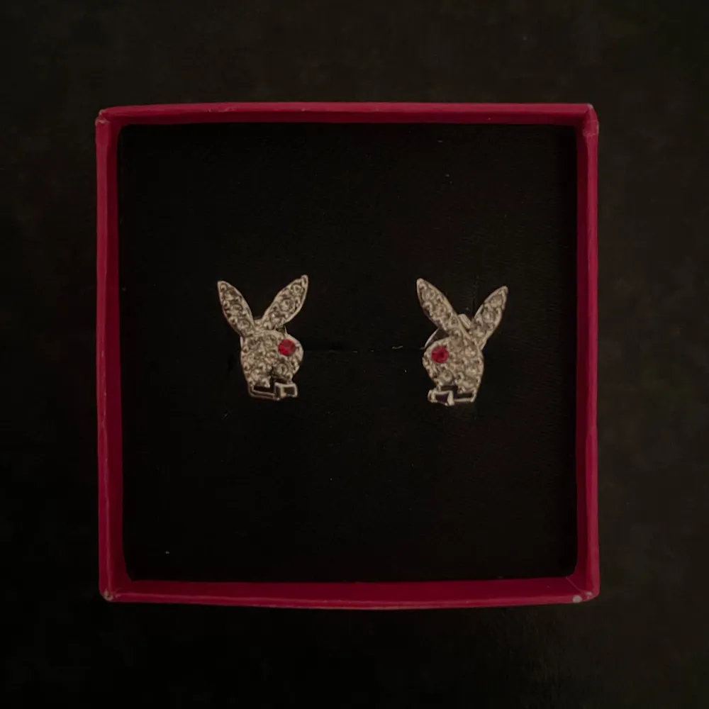 Säljer dessa supersnygga Playboy örhängen, aldrig använt. Accessoarer.