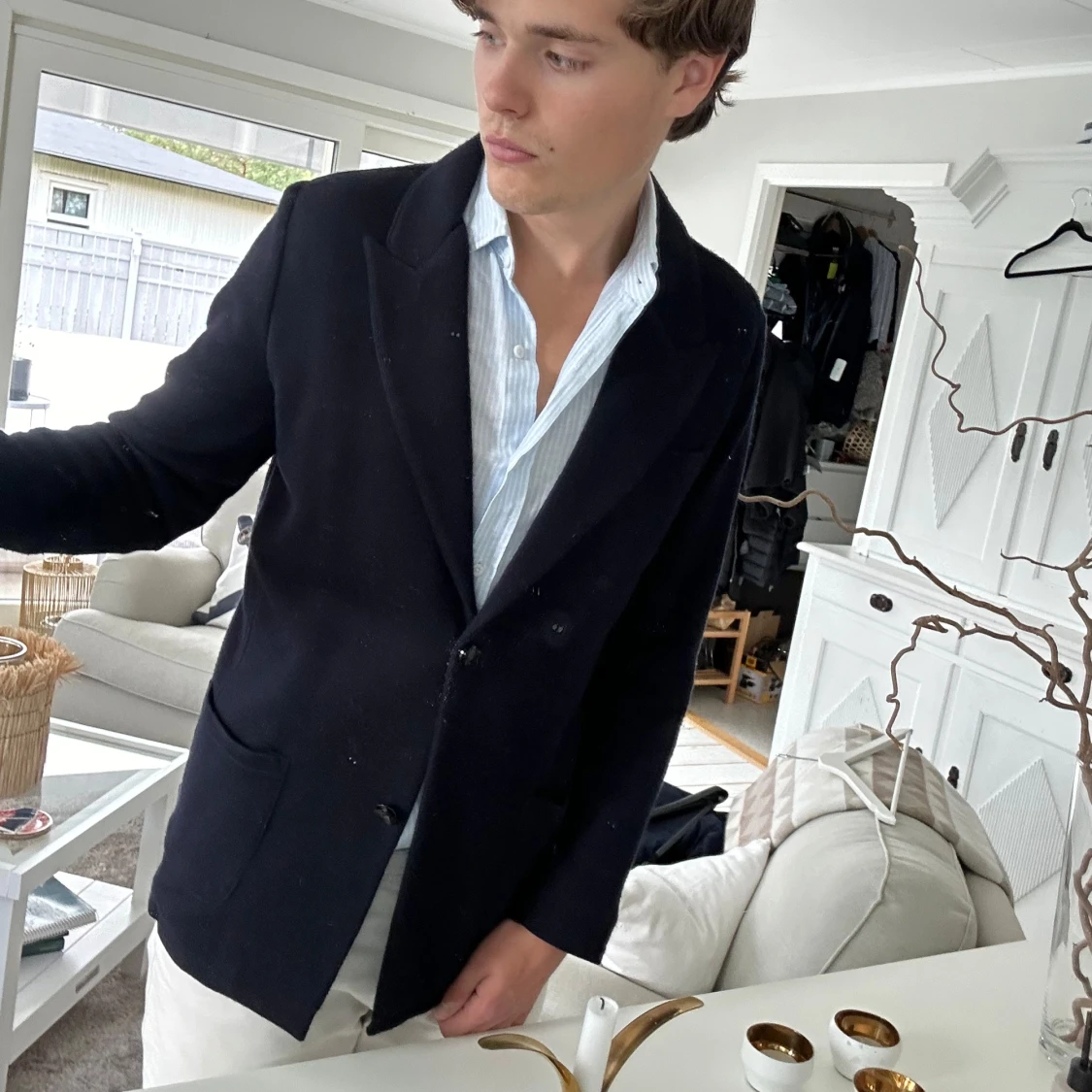 Stickad kavaj John Henric