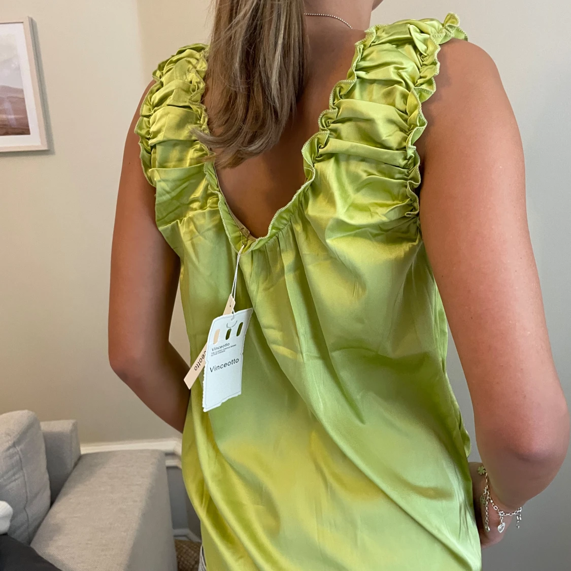 Fin pufffig topp - 90