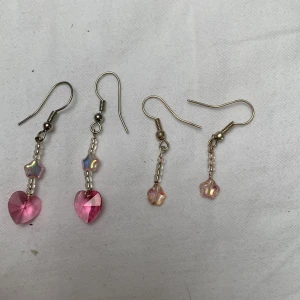 Hjärt och stjärn örhängen - Egen gjorda örhängen