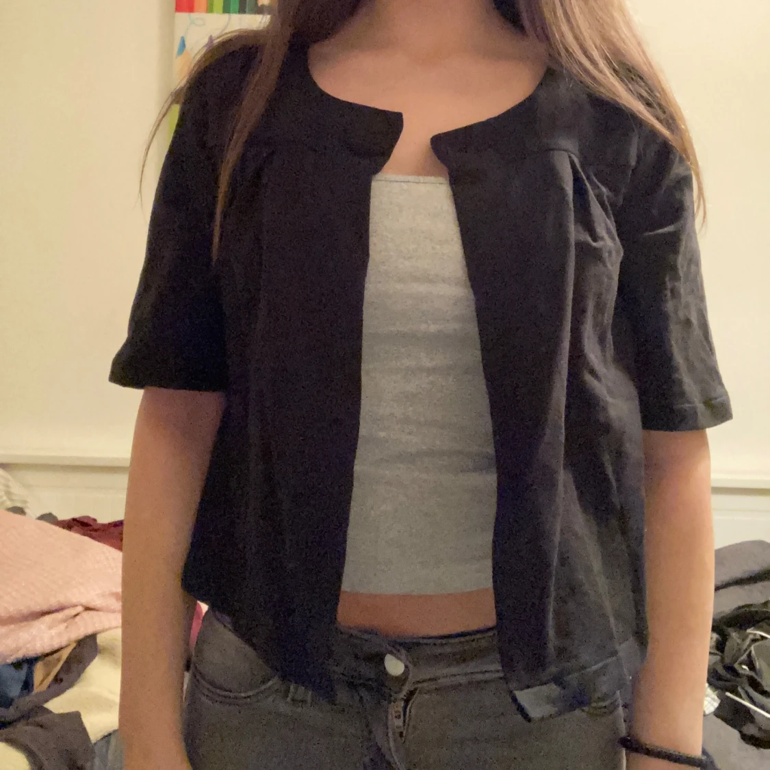 Kortärmad tröja/kofta - 91