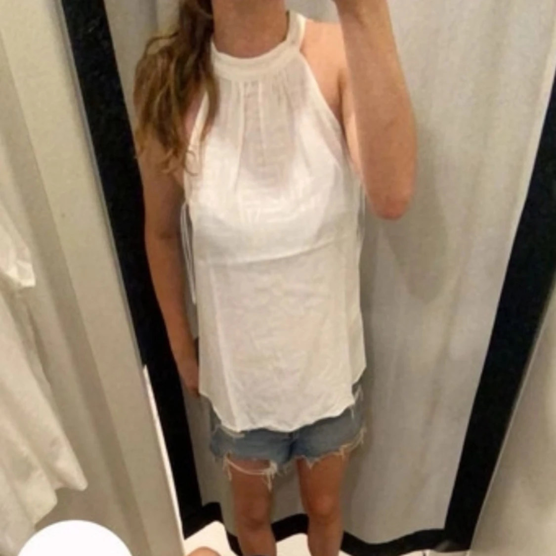 Vit  topp halterneck  - 90