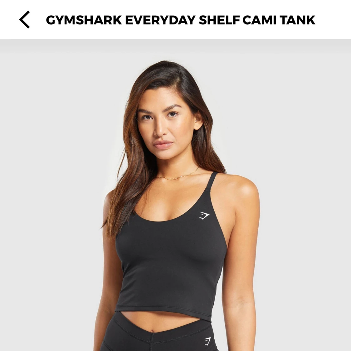 Svart camitopp från Gymshark