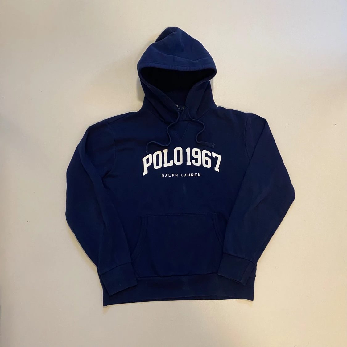 Marinblå Ralph lauren hoodie